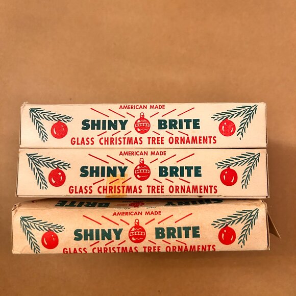 1940s Vintage Shiny Brite ornament boxes - Picture 5 of 11